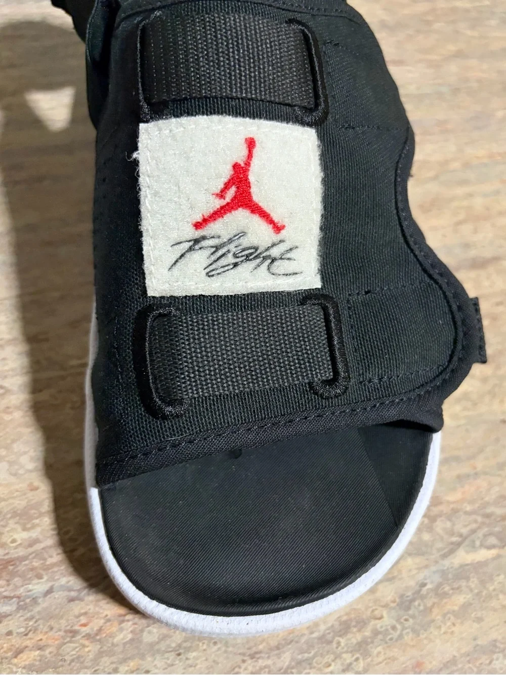 Nike Jordan LS Comfort CZ0791-006 Black Strap Slides Sandals
